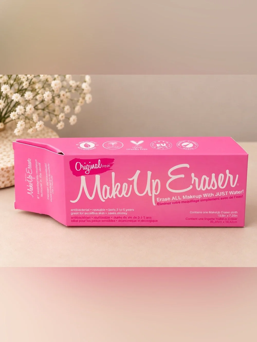 MakeUp Eraser Original Pink Reusable Makeup Remover Cloth